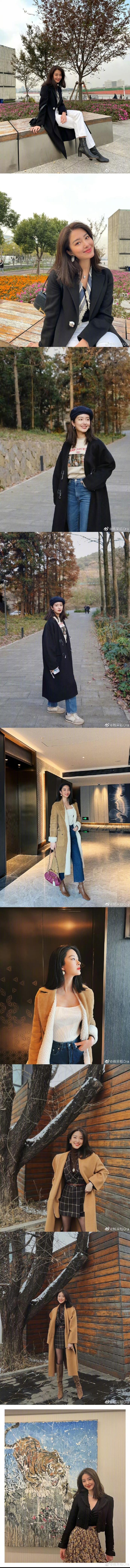 杨采钰，又港又法的秋日复古穿搭教科书，每一套造型都很美