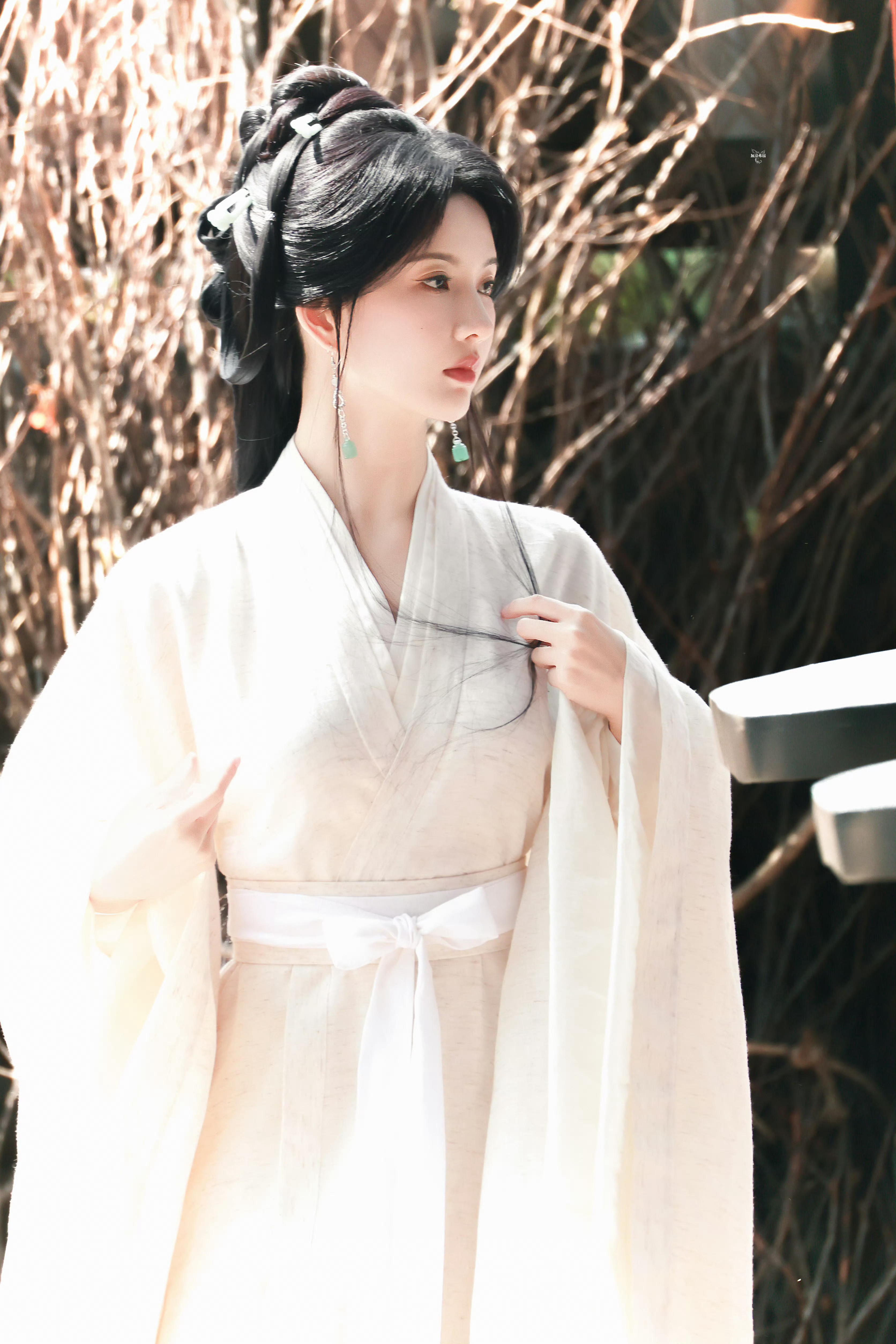 哇～素衣好美～～～刘些宁 《归良辰》☽ 白衣🍃🍃🍃 