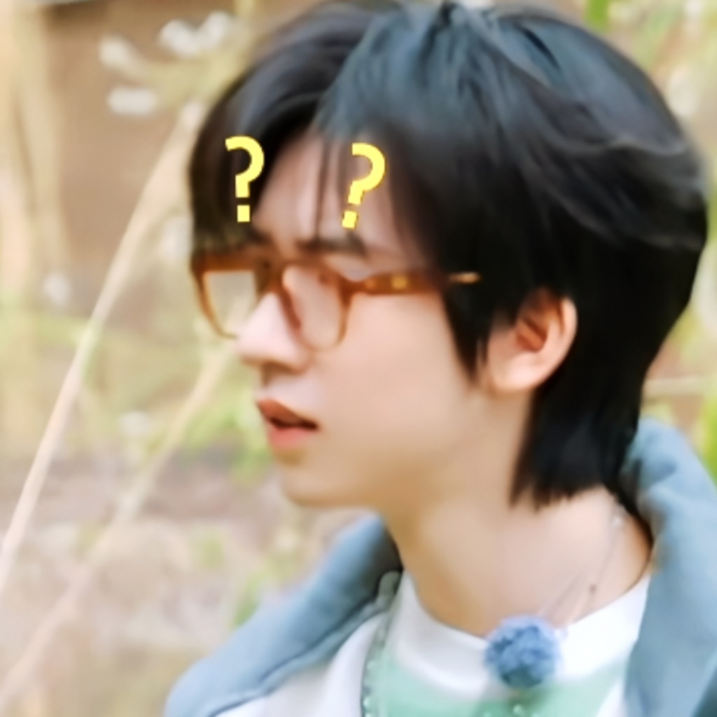 浓眉大眼的皱眉都好明显