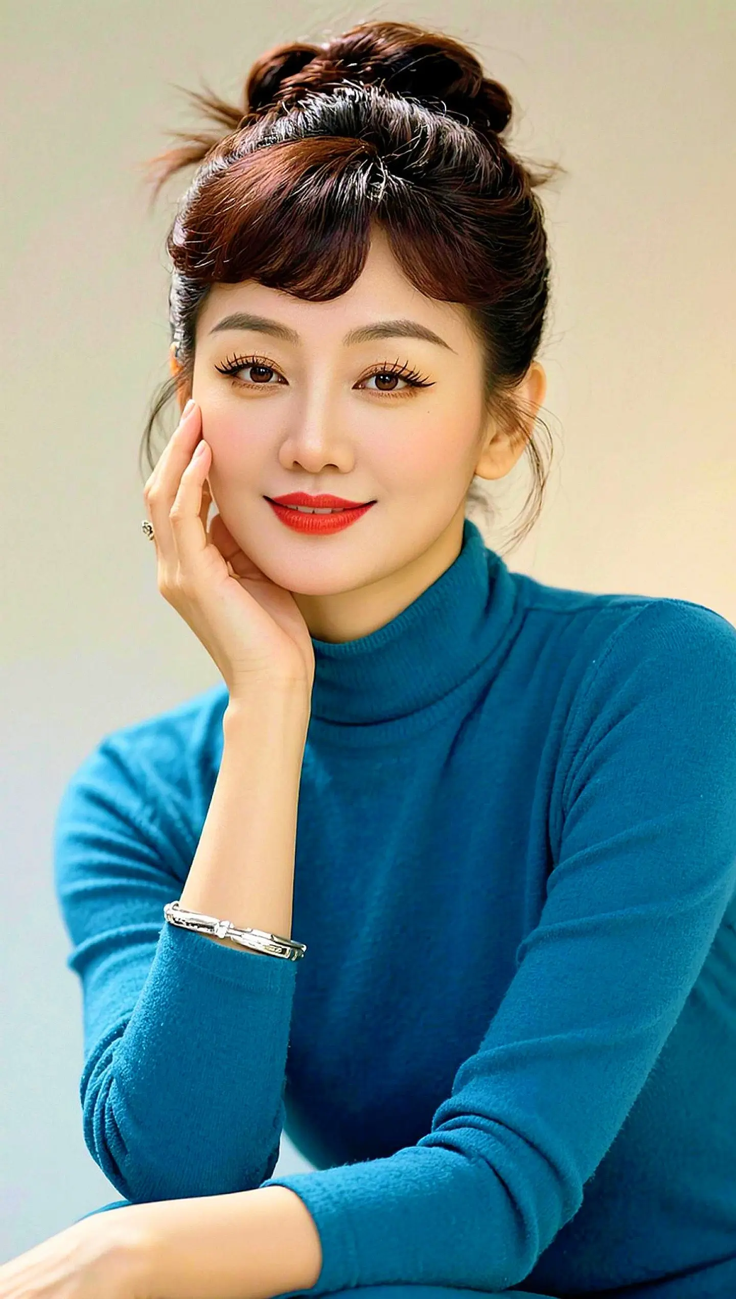AI复古高领写真 ai创作全新升级 玩法达人挑战赛氛围感拍摄广告分成