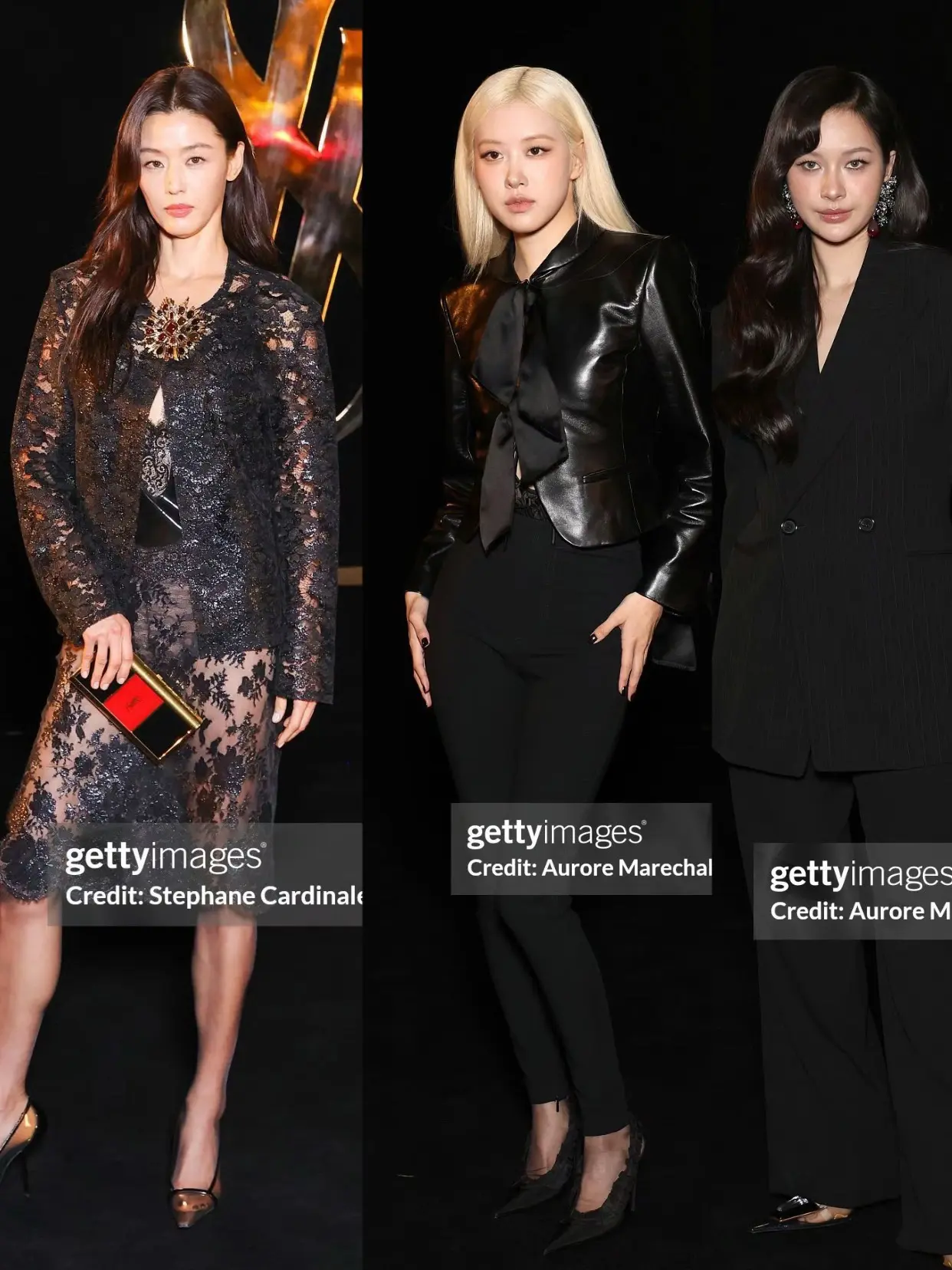 Saint Laurent 大秀明星生图。巴黎时装周Saint Lau...