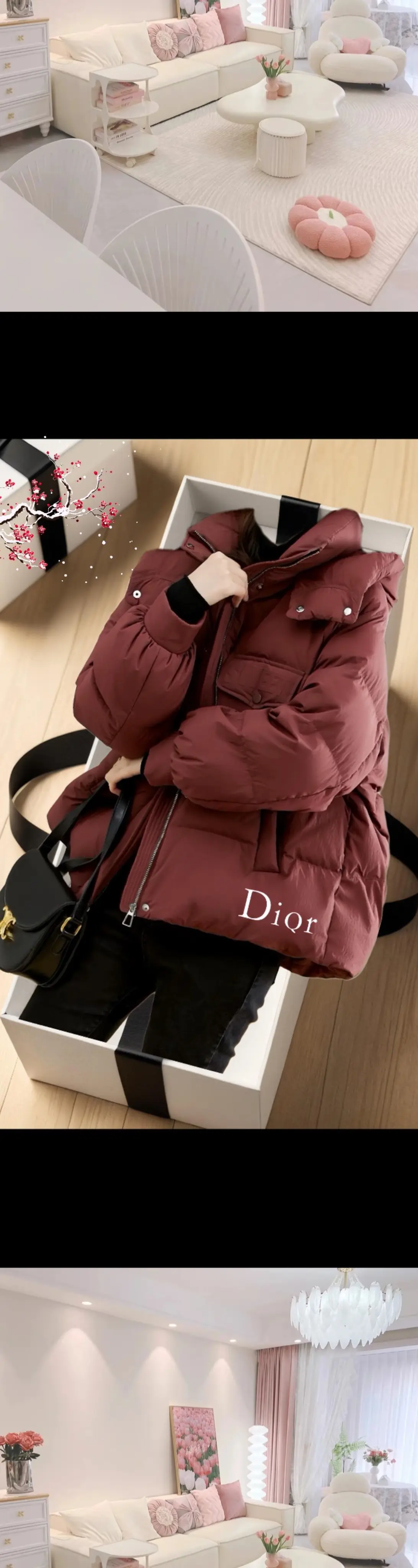 韩版中长连帽棉服，冬日的温暖与时尚担当   它那韩版独有的版型，自带一...