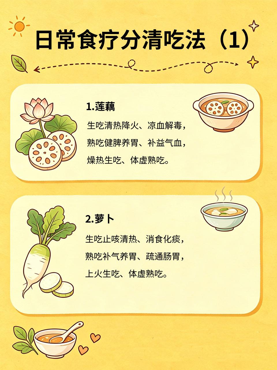同一种食材生吃熟吃功效完全不同，食疗必看
很多人不知道，同一种食材，生吃和熟吃的