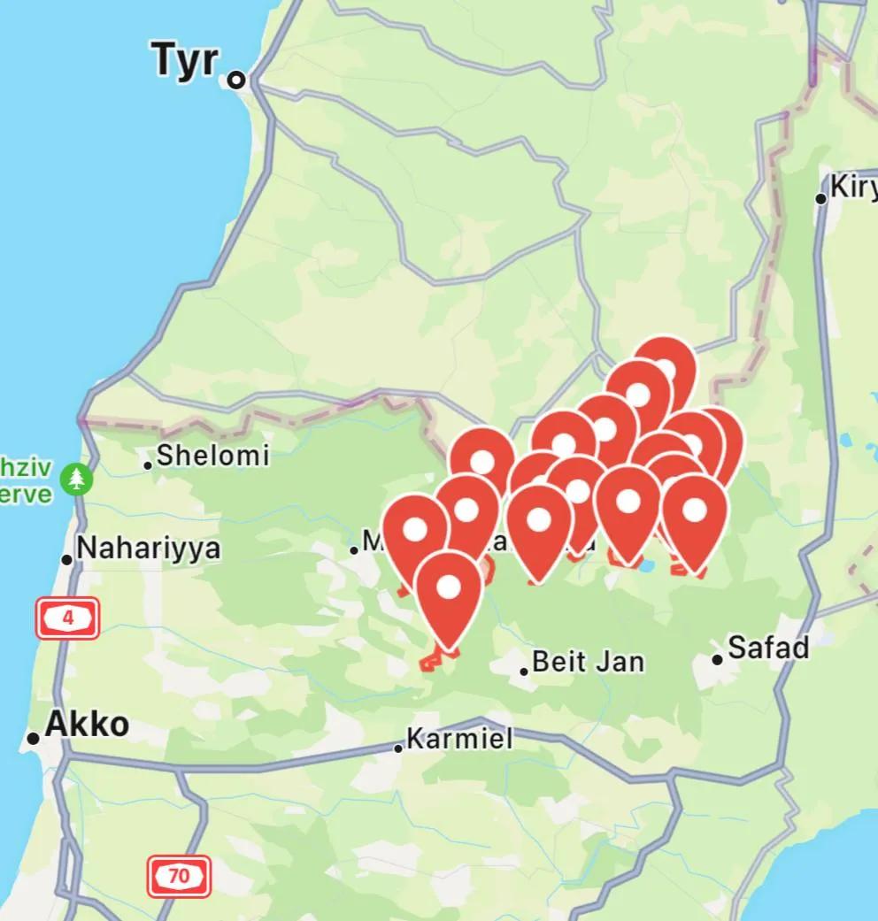 突发事件！！黎巴嫩反击：

真主党大规模导弹袭击以色列领土。。(信息来源推特)