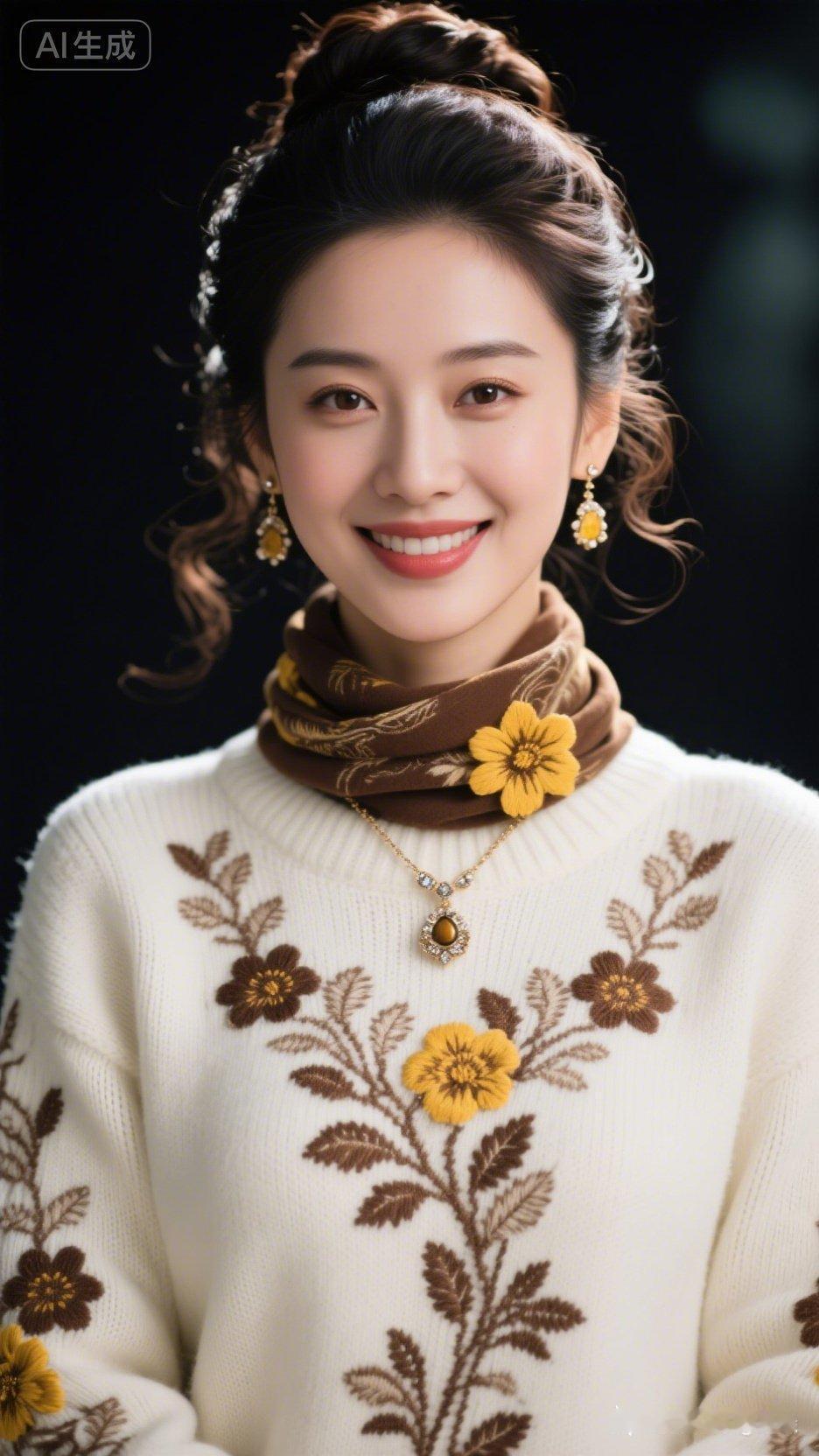 温柔甜美的冬日穿搭，暖心笑容，绽放冬日光彩！🌼🌸💖