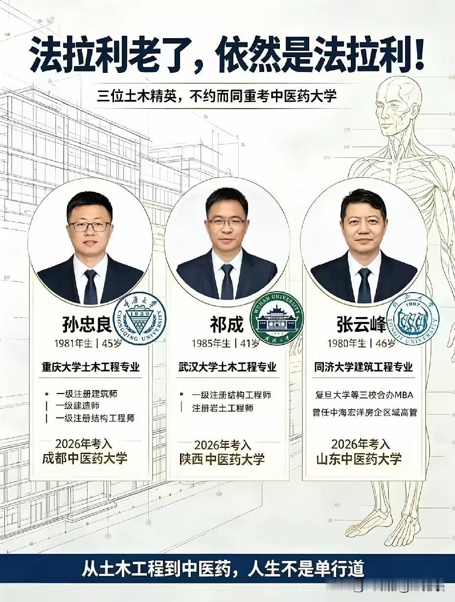 都是 80 后，都是土木建筑精英，都是毕业名校的高材生，最终都选择了医疗行业，虽