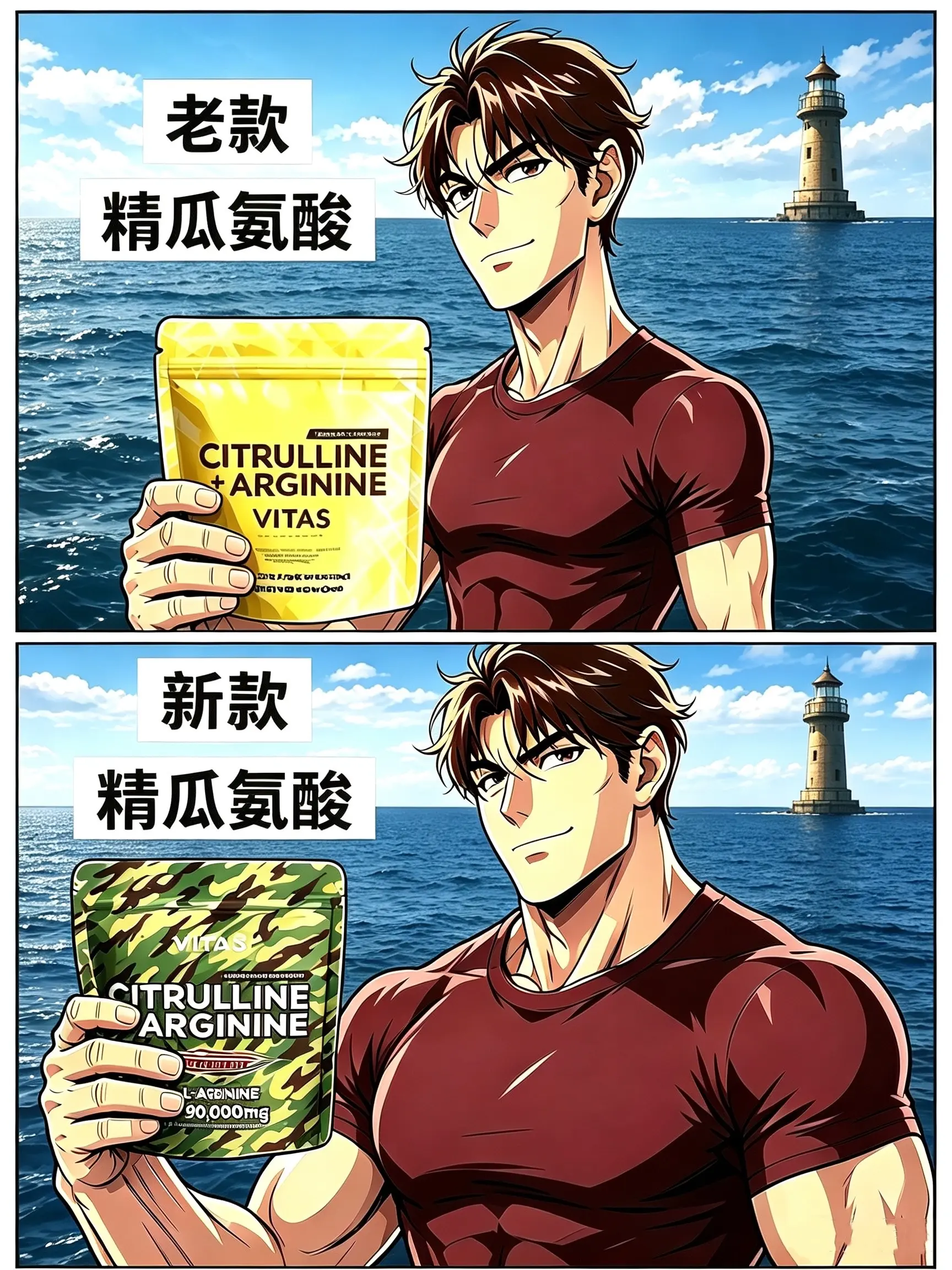 精氨酸+瓜氨酸新口味，还没喝过的兄弟可以试试
