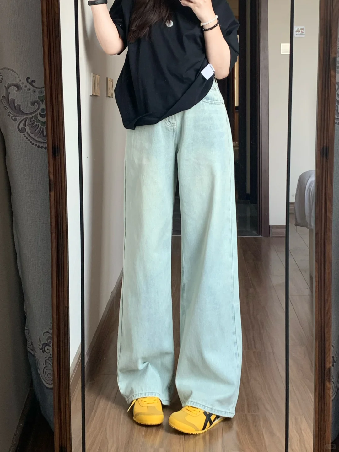 158/108微胖梨形夏天浅色牛仔裤！好显瘦一条