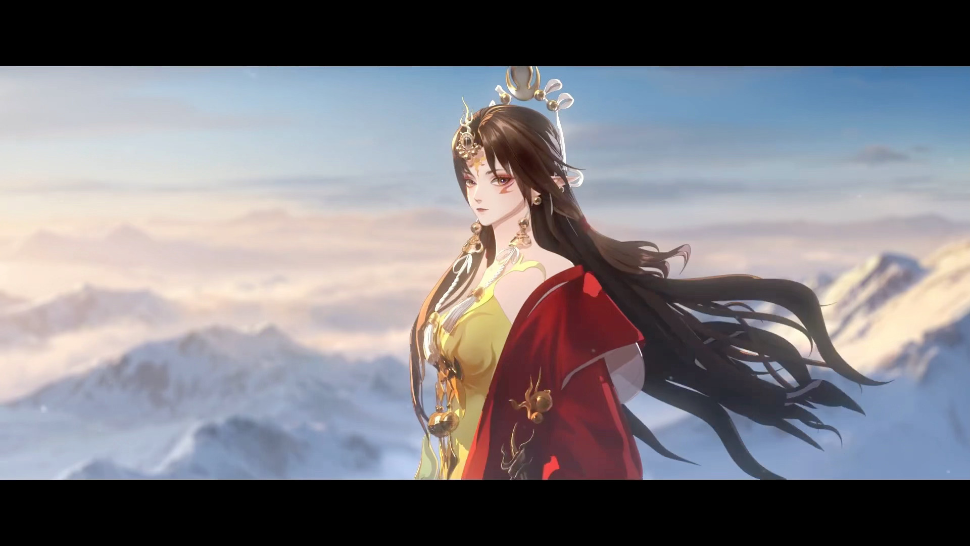 阴阳师手游 天火命铃彦姬CG「雪域需要的，只是铃彦姬。」 