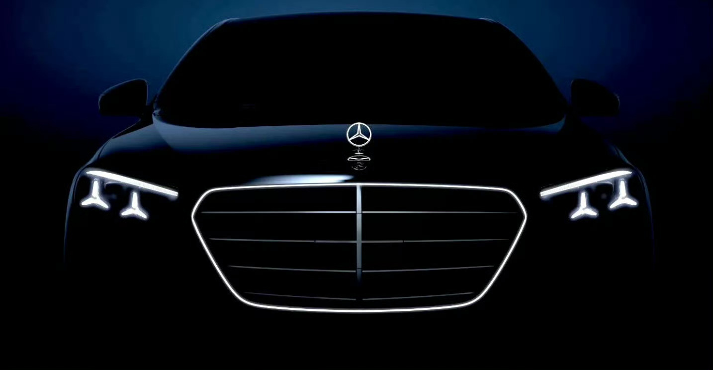 奔驰新S级预告图曝光 