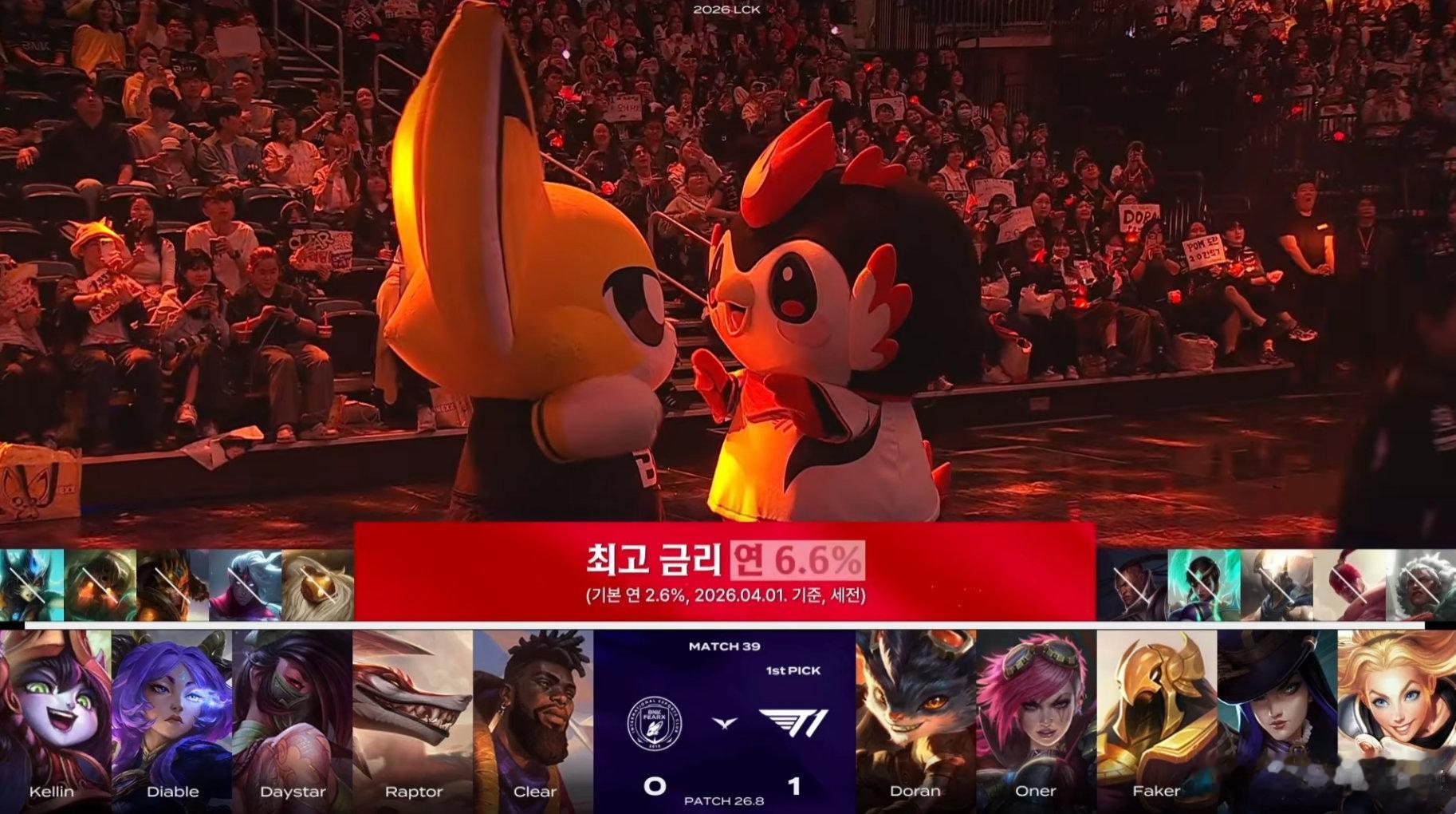 2026 LCK T1 1-0 BFX第二局BP如下，你觉得谁会获胜呢？T1对战