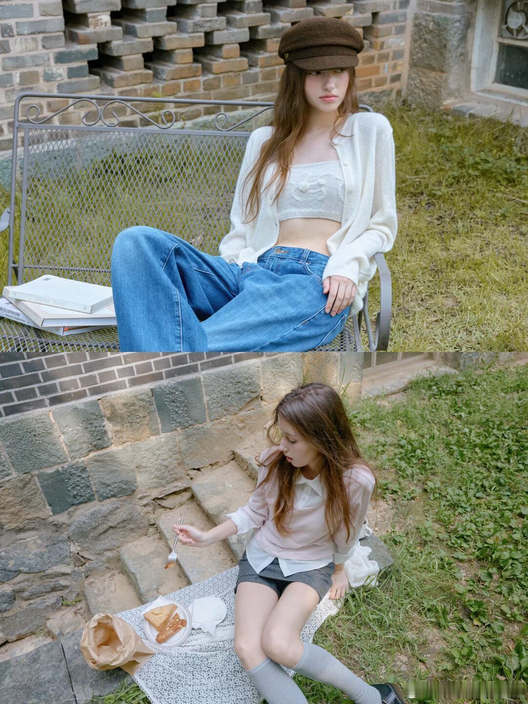 解锁春日清爽穿搭，浅色系叠穿刚刚好，阳光照过来都自带柔光滤镜生活手记穿搭分享时尚