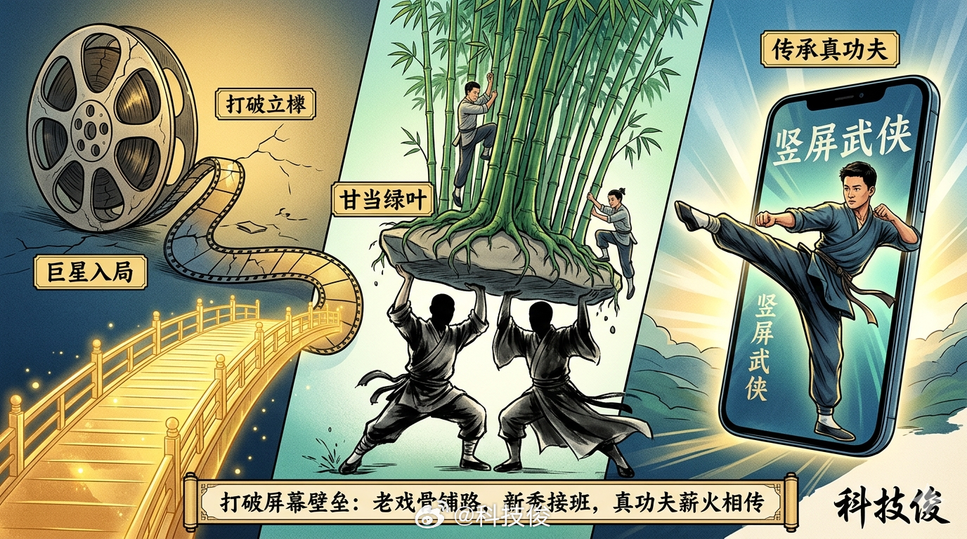 李连杰 短剧李连杰居然去拍短剧源力江湖了，一开始我还纳闷大佬怎么降级去拍这个，结