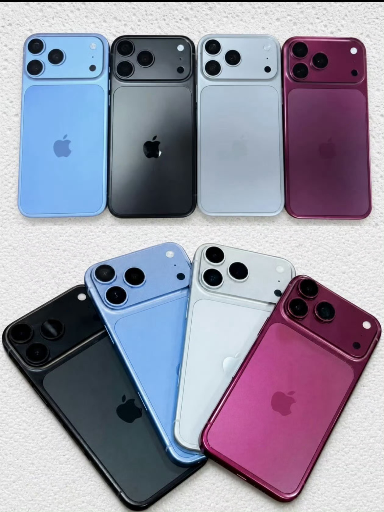 iPhone18ProMax配色你别说，新配色还挺好看的，尤其是蓝色……有当初爆