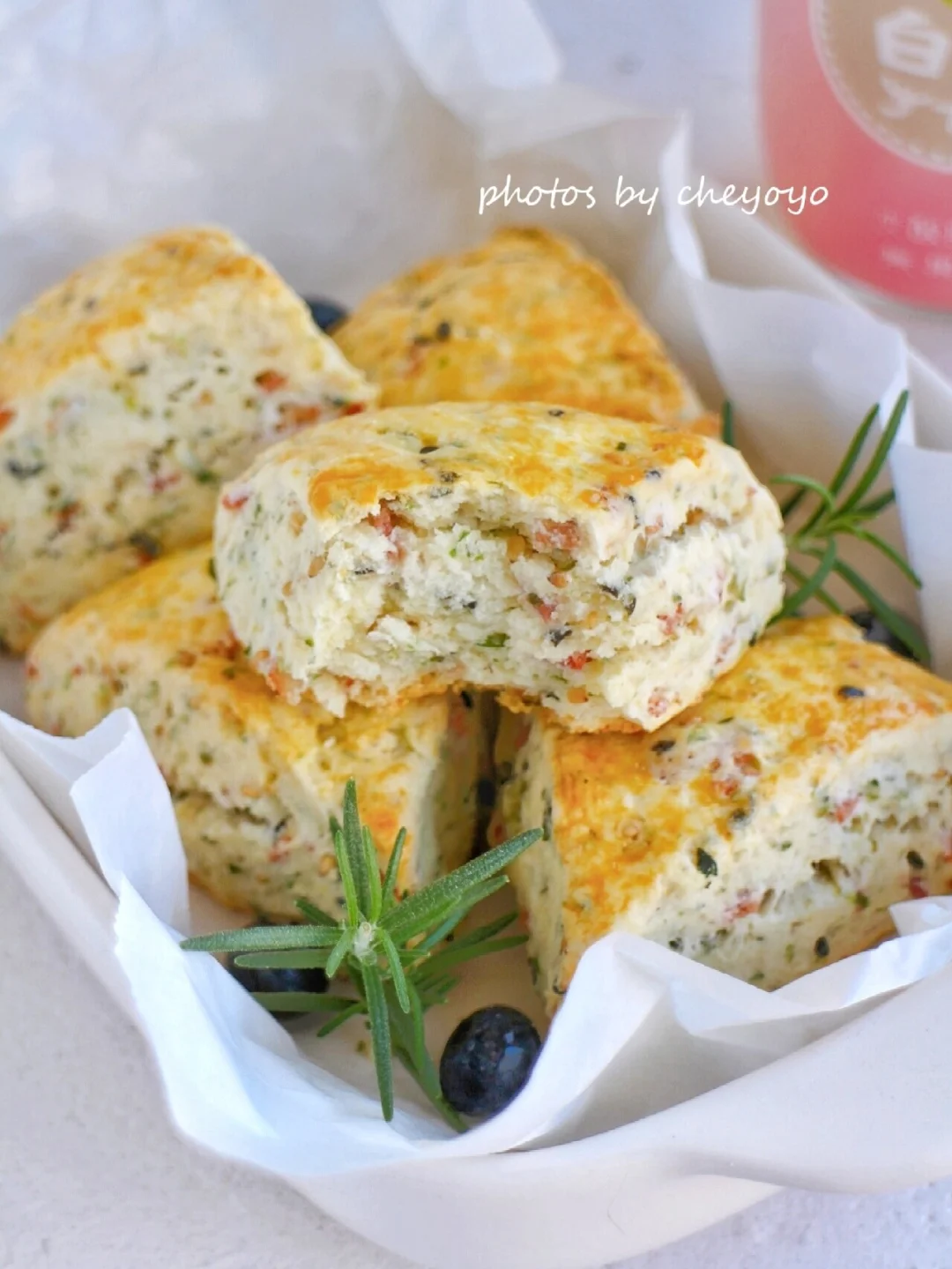 ㊙️香到骨子里！海苔培根咸口司康