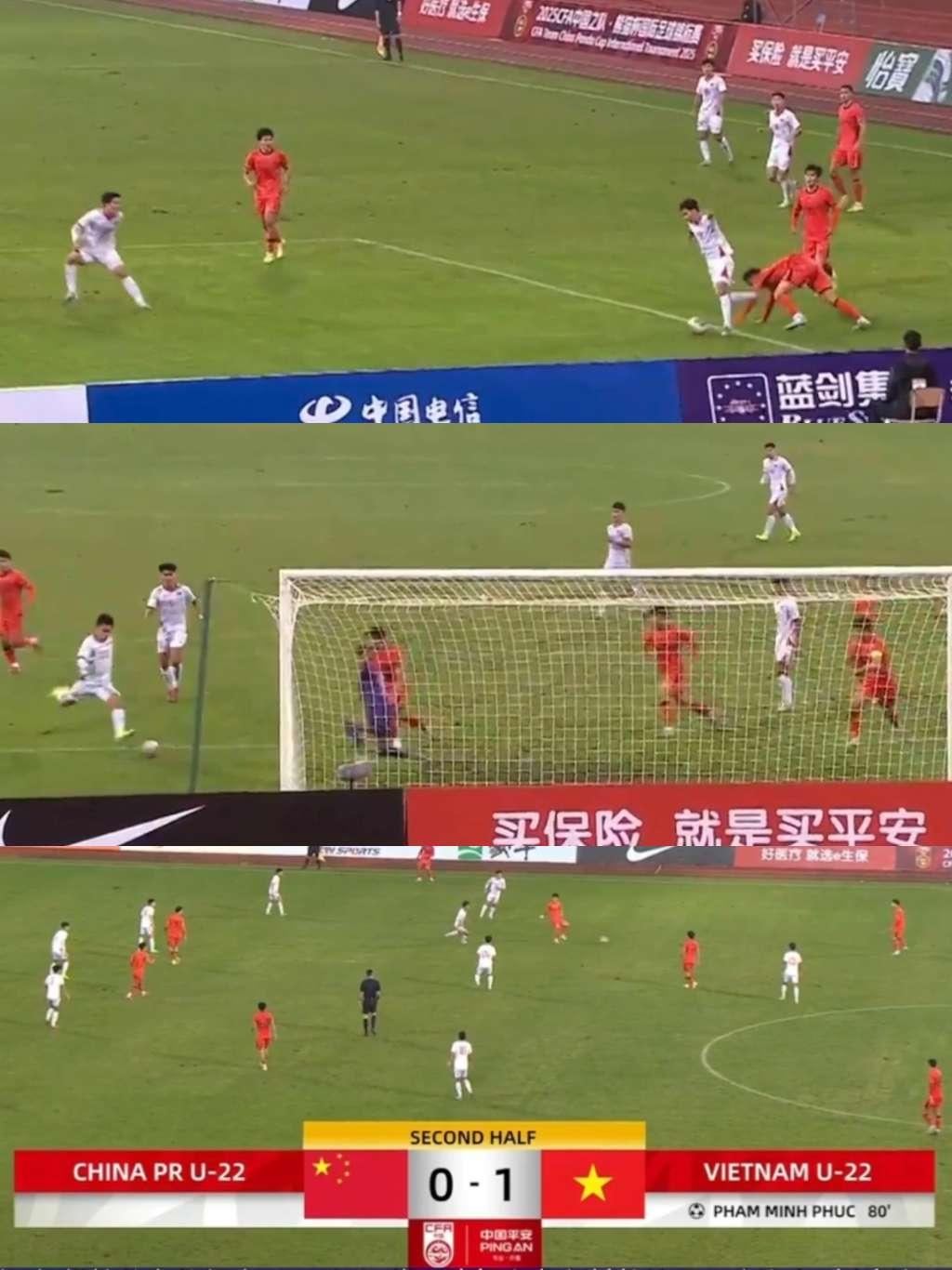 中国球员再现奇葩球员行为！
熊猫杯首轮中国U22男足0-1不敌越南， 这场比赛越
