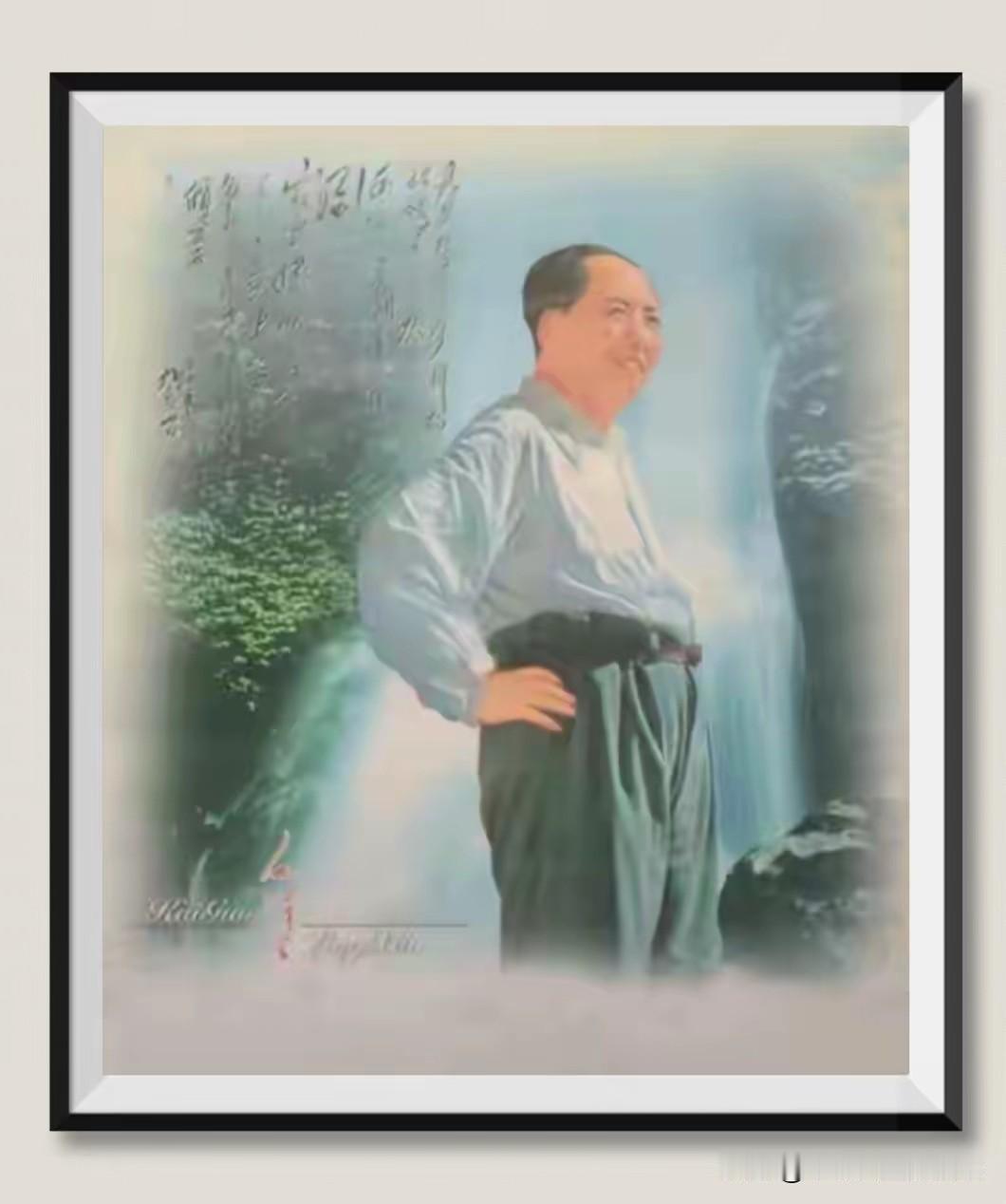 毛主席相貌非凡人，从少年到老年，每个年龄段，配上毛主席的诗词，方显伟人不同时期的