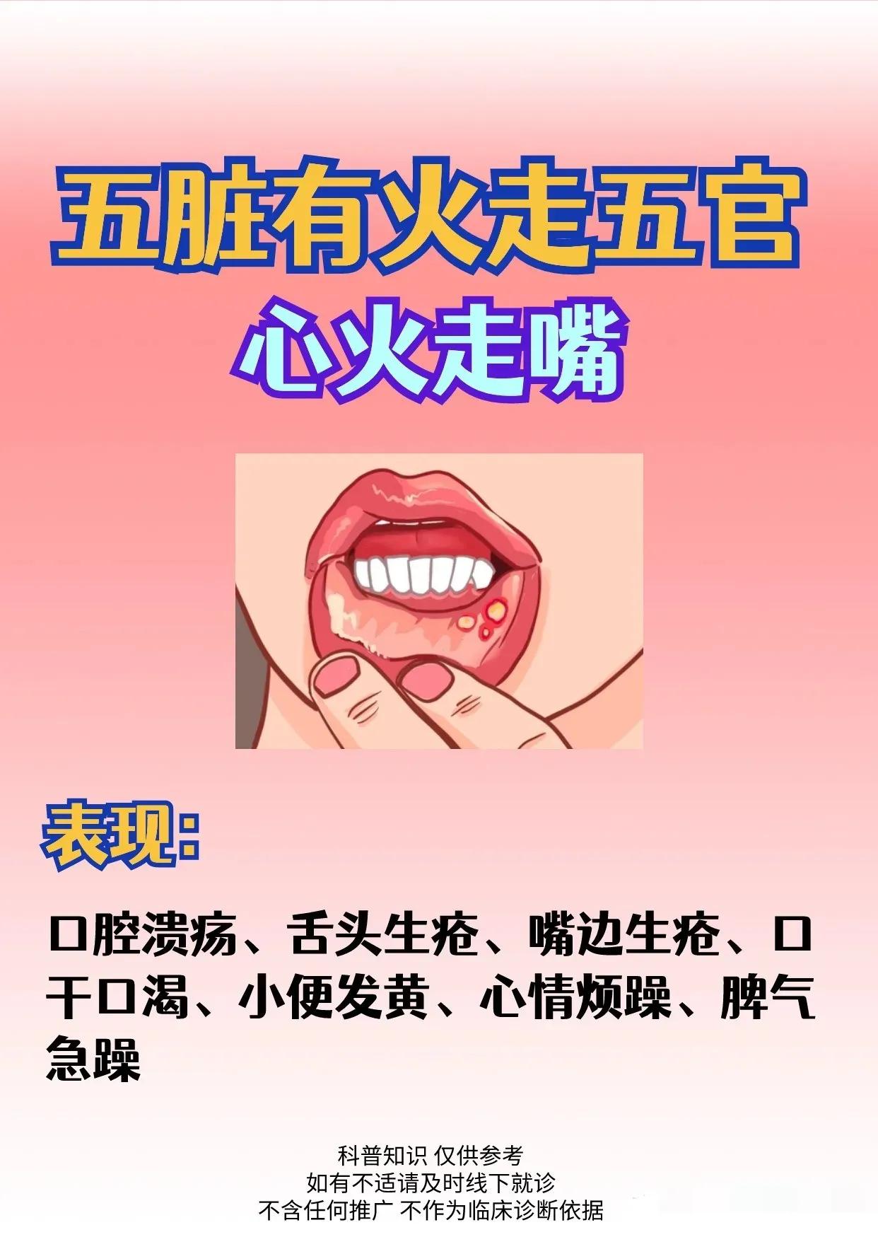 你知道吗？五脏有火会走五官！不同脏腑的火气会通过五官表现出来，快来跟我一起了解一