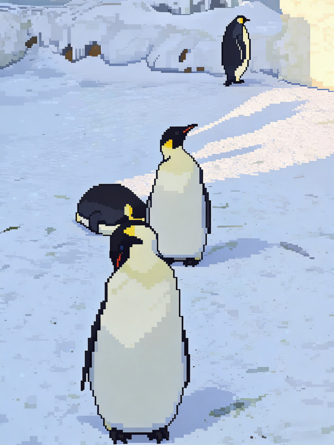 虽身为东北老铁，但像是“企鹅”这种稀有NPC还是很少见的。年前去企鹅村、冰雪新天