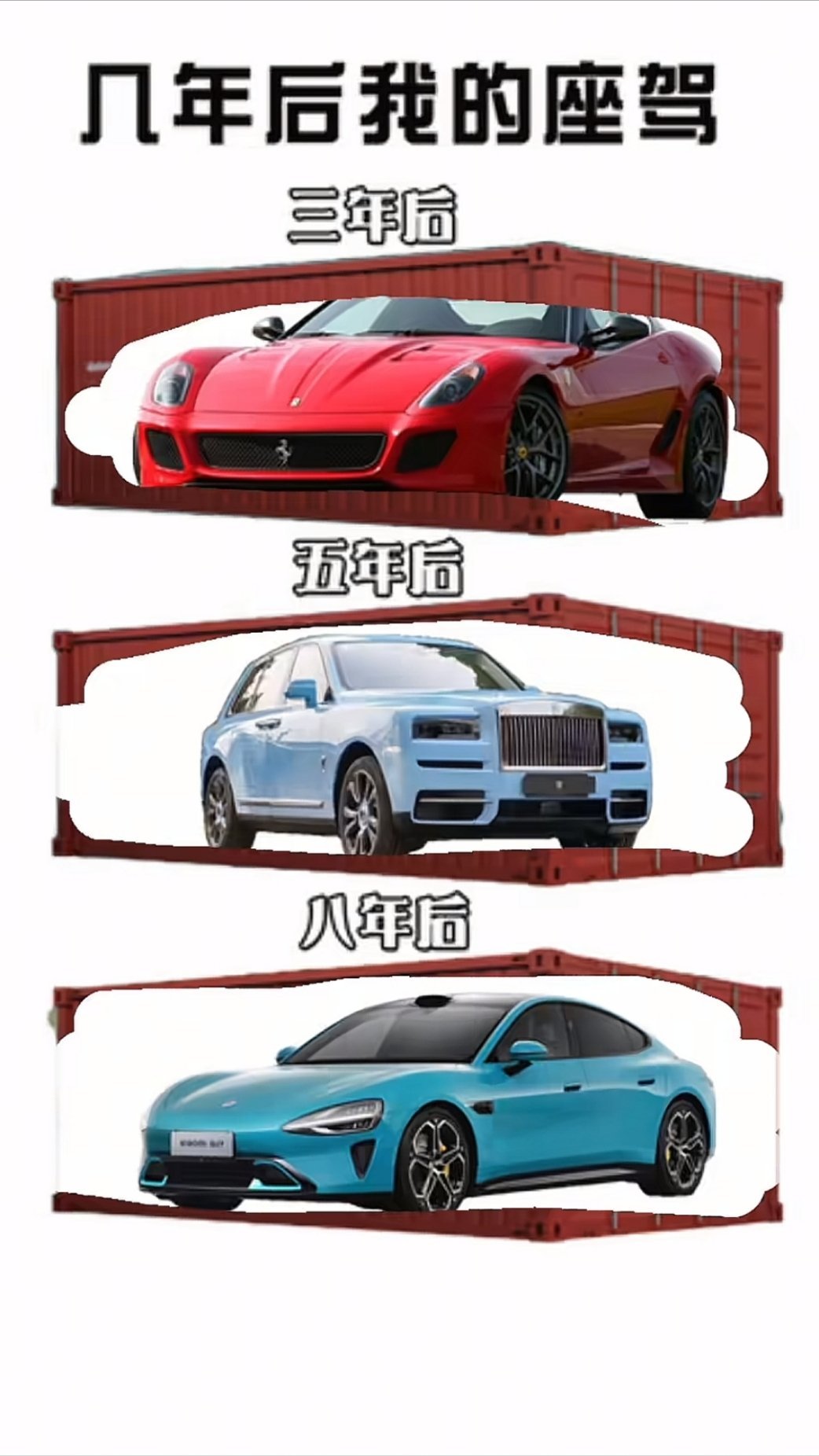 几年后我的座驾，把顺序调换一下行不行[笑cry][笑cry][笑cry] ​​​