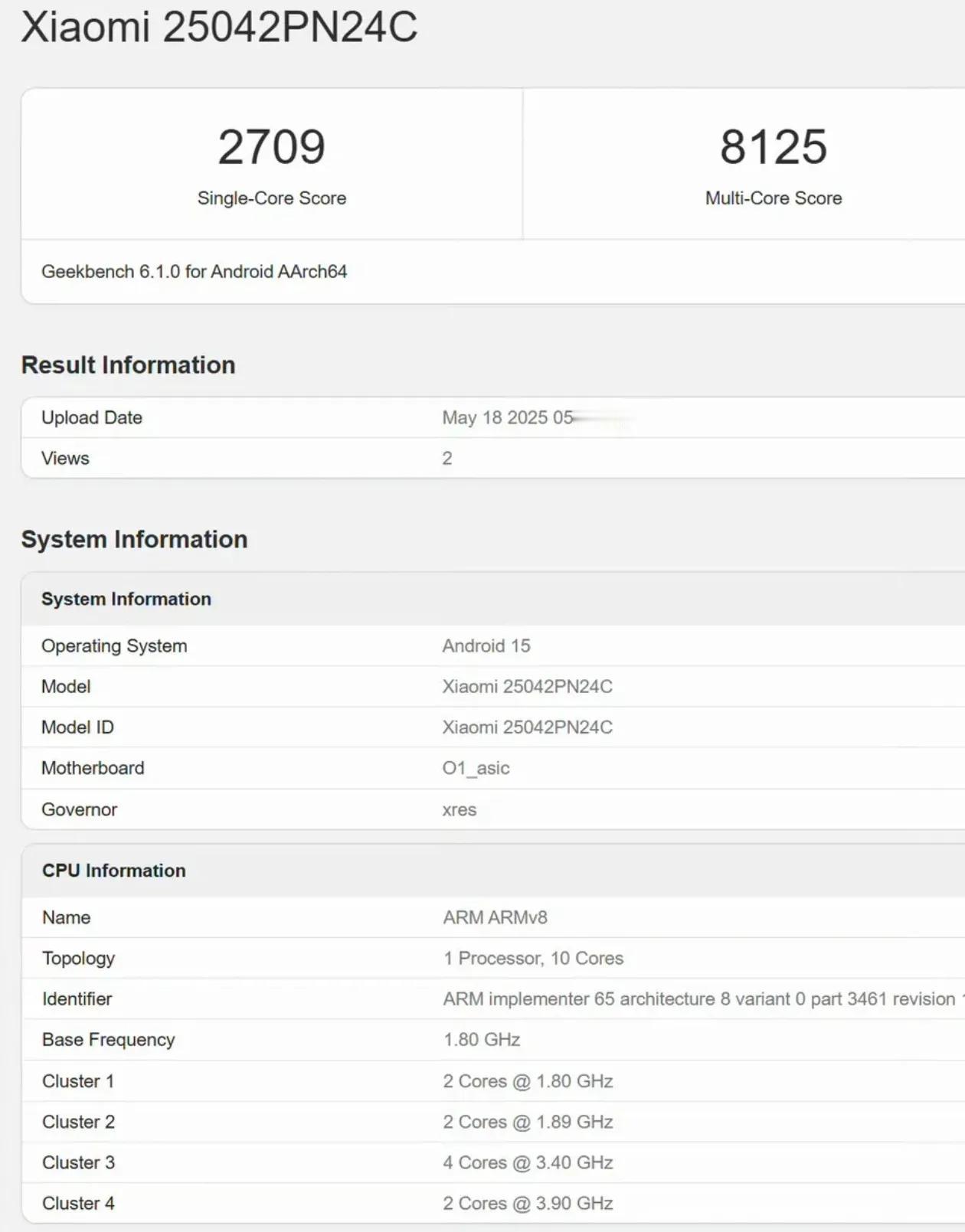 小米玄戒O1的跑分曝光，超过三代骁龙8，次于最新的骁龙8至尊，超预期了吧！

主