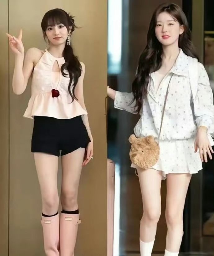 为什么田曦薇看着更瘦，但是赵露思竟然体重更轻呢？ 