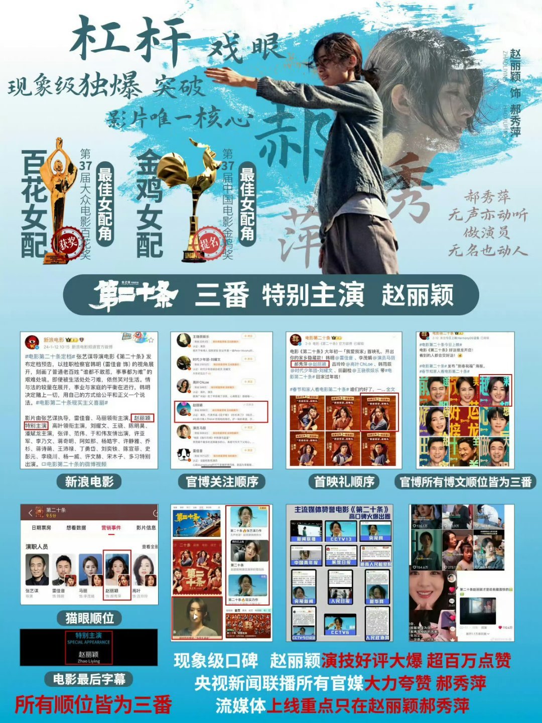 每天一遍，演员赵丽颖06年出道，七年龙套，十年大爆，弯道超车，后来居上，赵丽颖就