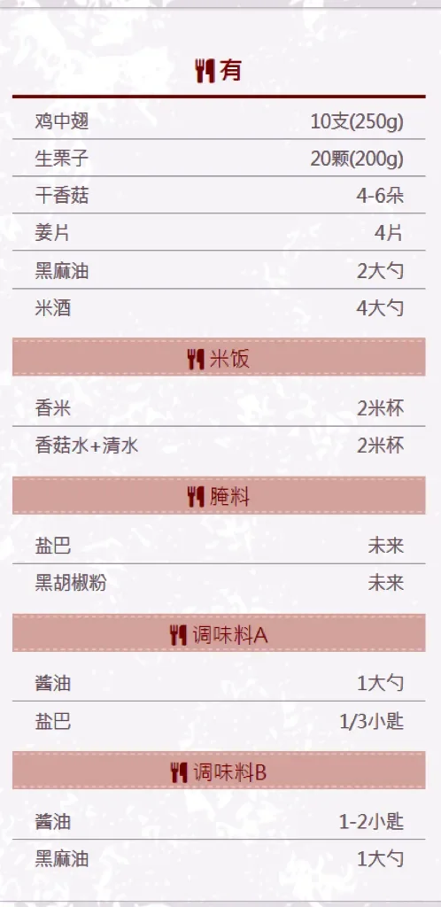 一生钟爱【栗子麻油鸡饭】