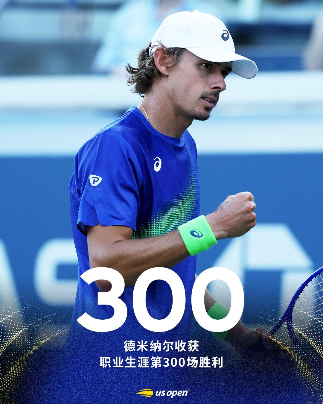 新的里程碑✅祝贺德米纳尔收获职业生涯300胜🎉美网2026 ​​​