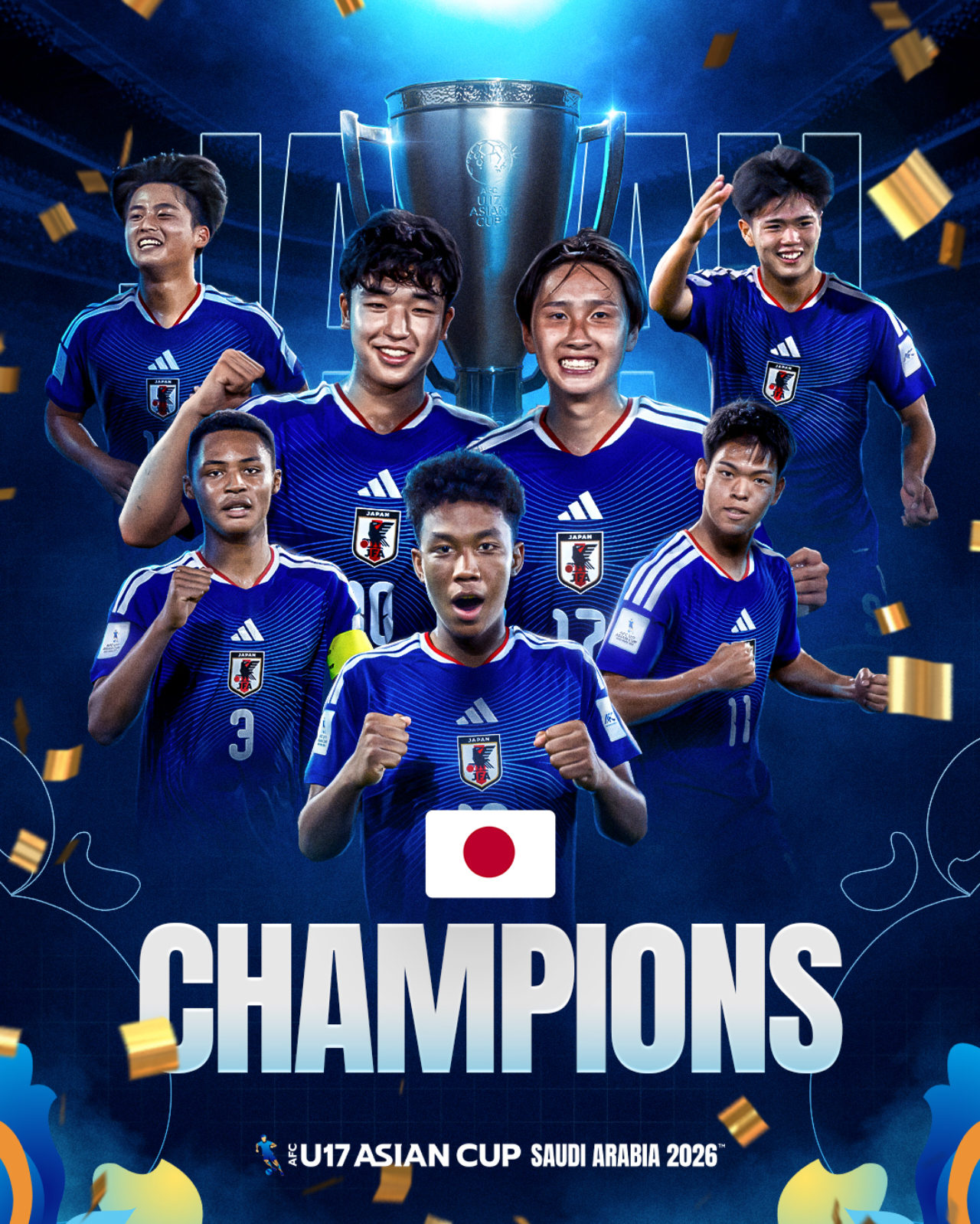 祝贺日本拿下U17亚洲杯 冠军中国队的表现可敬且可惜😔 