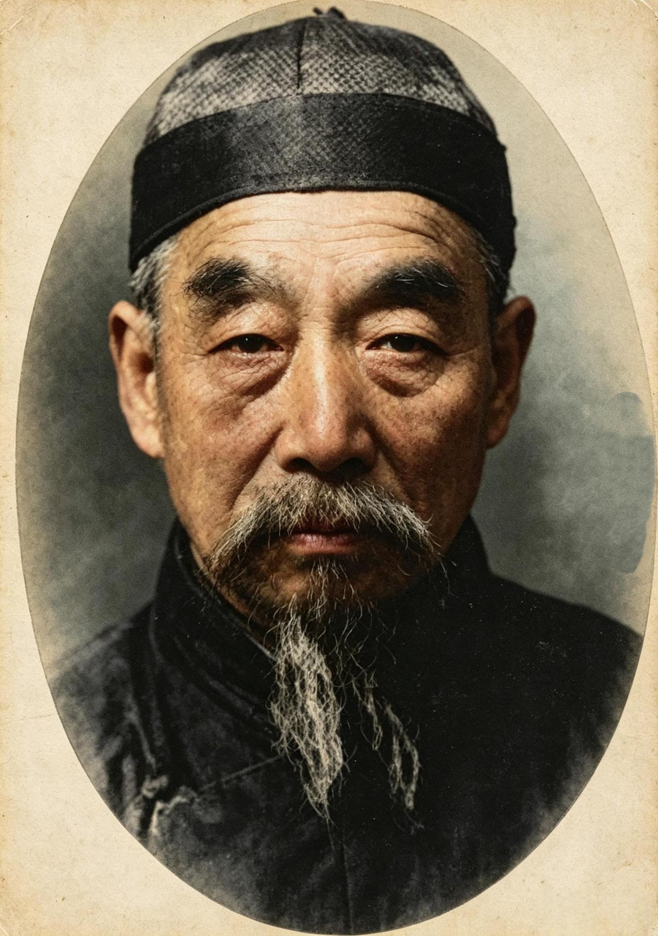 这位戴着瓜皮帽，双眼放出杀气、一脸正气的老人被官府百姓称为铁捕、武林神探。武林同