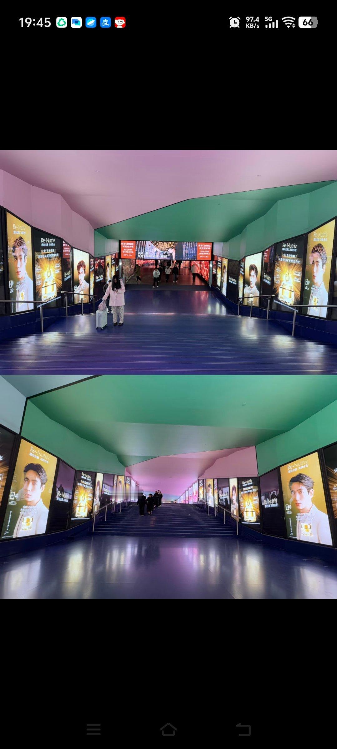 南京基德广场朱一龙铺满了朱一龙朱一龙雅诗兰黛全球护肤代言人