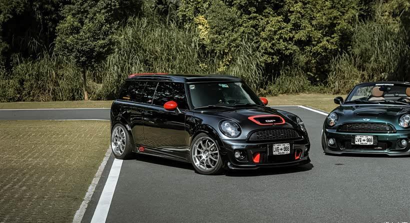 这是一台08款、09年出厂MINI Clubman Cooper S（R55），
