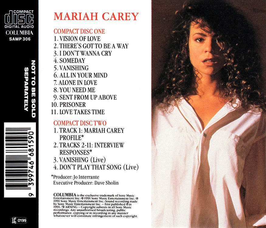 36年前的今天，Mariah Carey发行了她的首张同名专辑。 