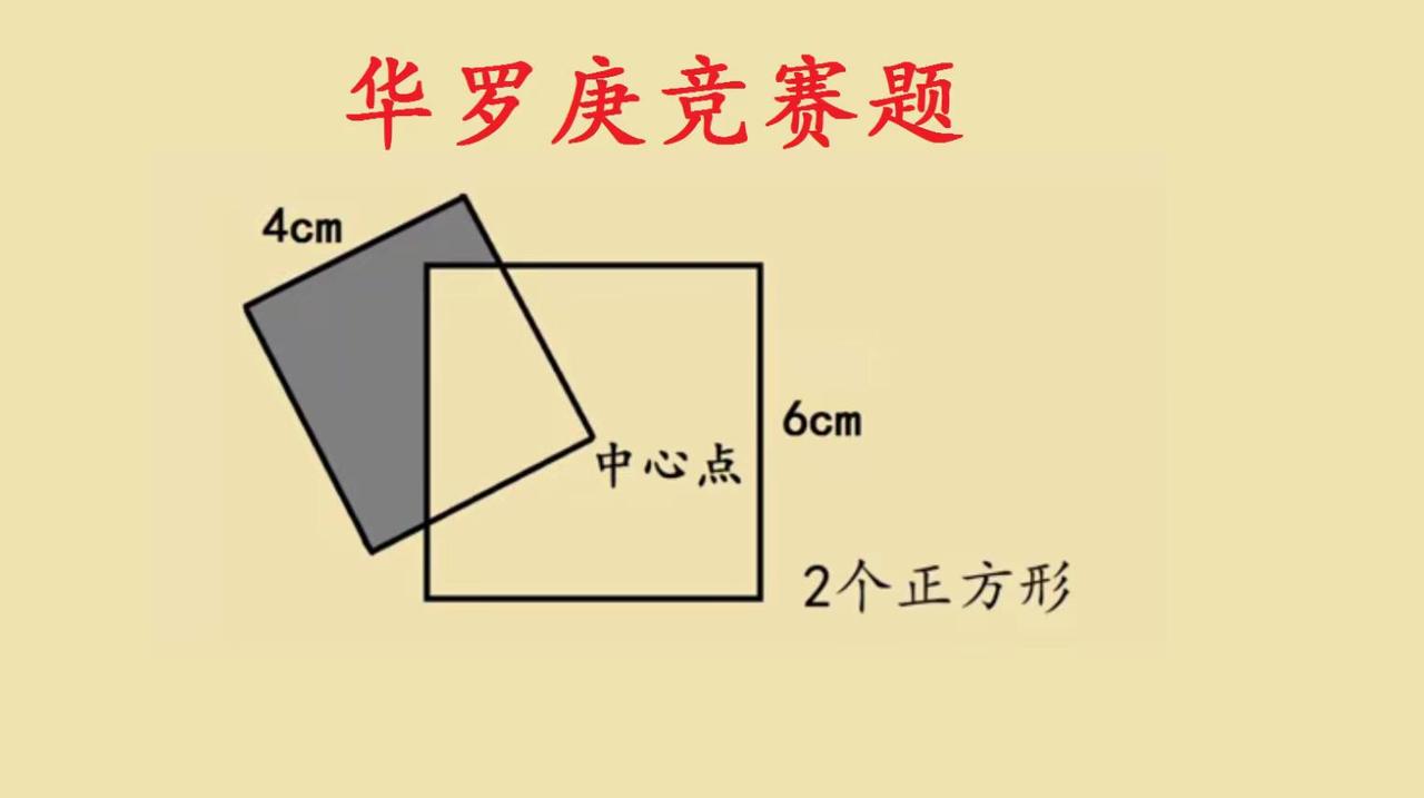 华罗庚竞赛题。华罗庚杯经典题：别被旋转正方形骗了！ 一道超火的华罗庚杯竞赛题，不