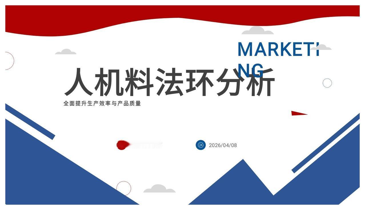 熬了8天，总监终把“人机料法环分析”做出来了，佩服