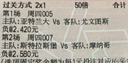 亮哥今日足球推荐：荷兰杯 特尔斯达vs前进之鹰    意大利杯 亚特兰大vs尤文