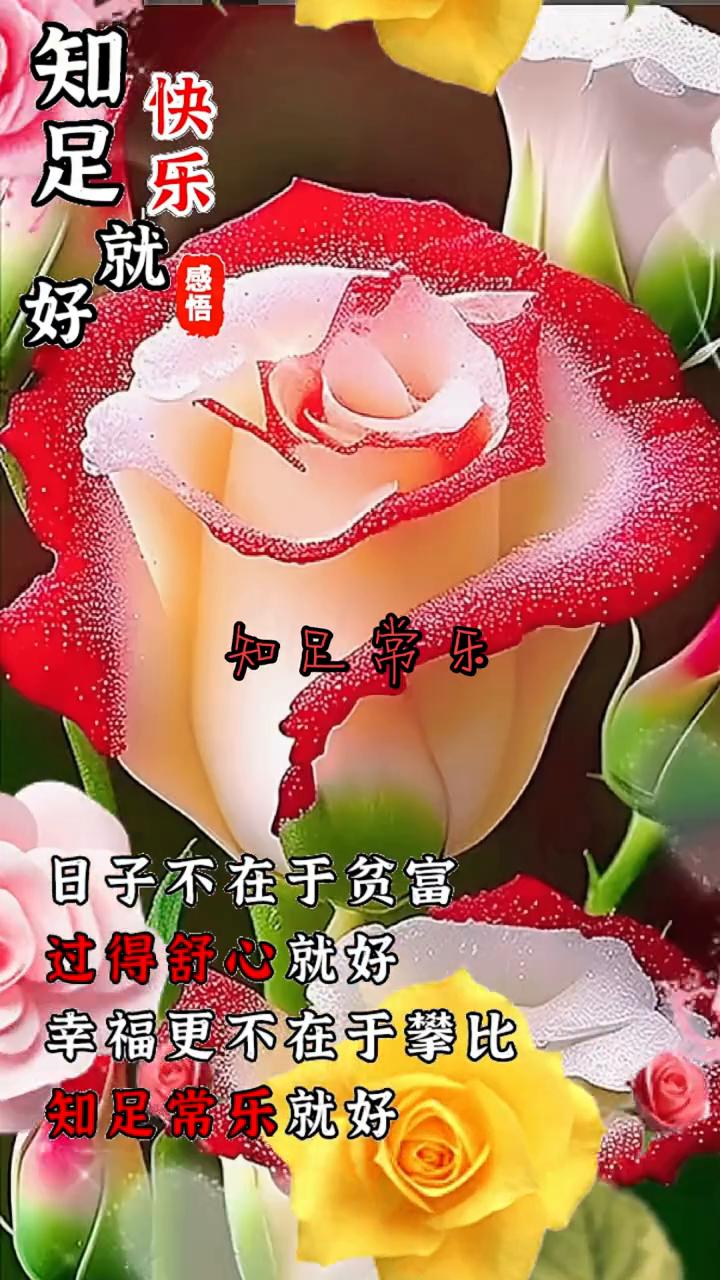感悟：知足常乐。
日子不在于贫富，过得舒心就好。幸福更不在于攀比，知足常乐就好。