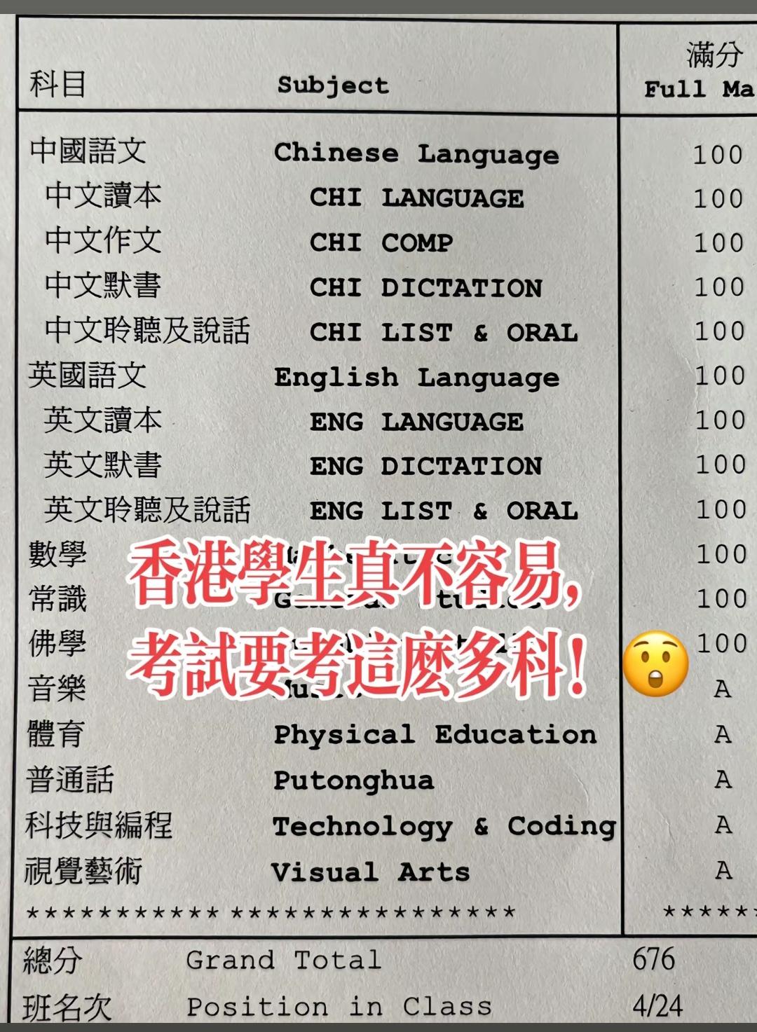香港小孩学中文这么厉害吗？感觉真的好牛，如此细分，精益求精！
   香港中小学中