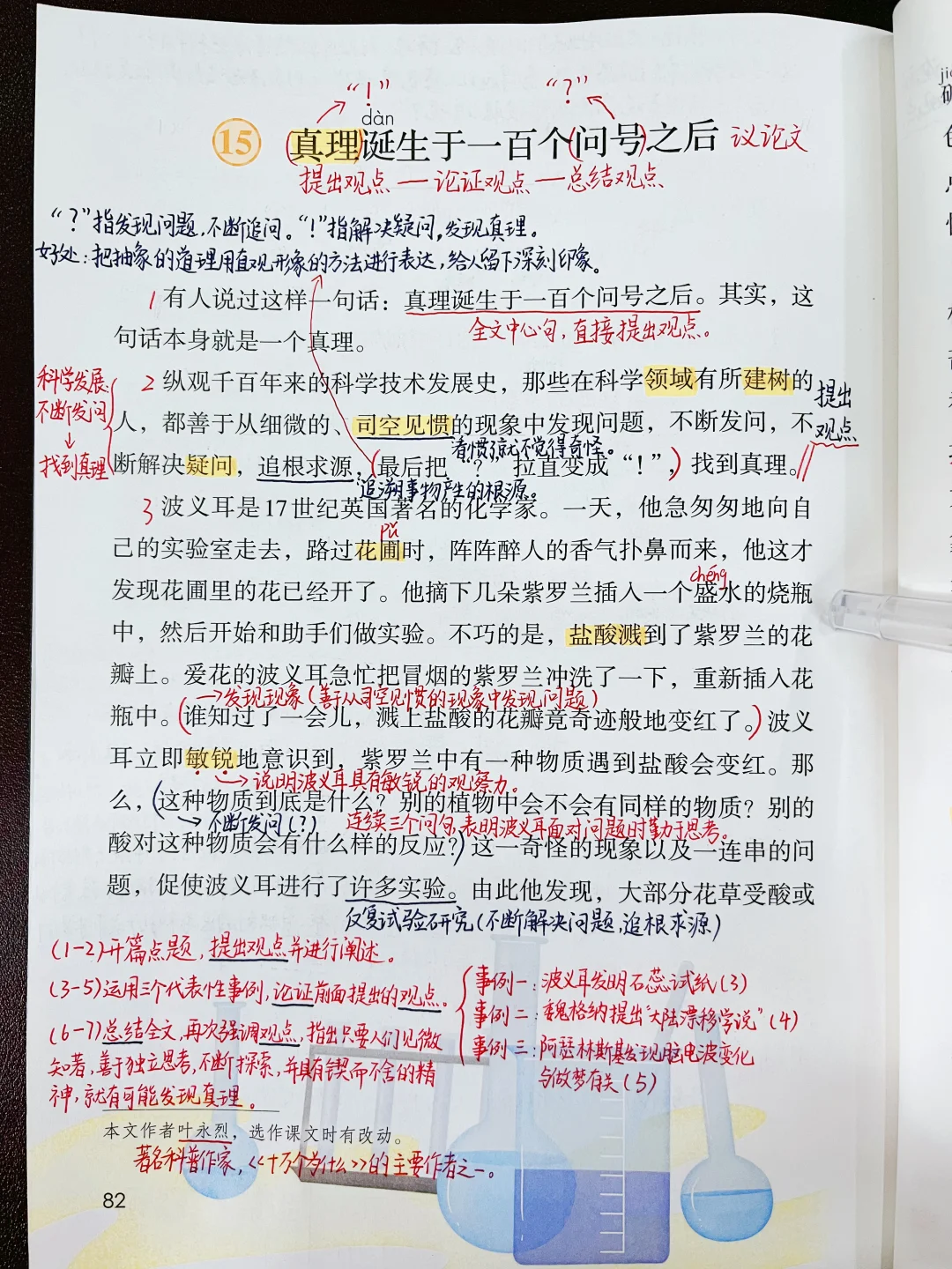 六下语文15《真理诞生于一百个问号之后》笔记
