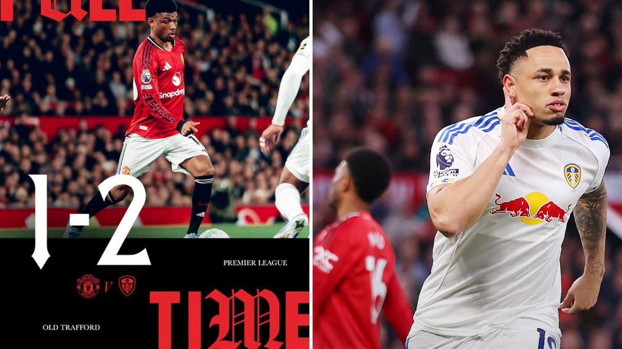 英超：十人曼联主场1-2负于利兹联，多次判罚惹争议。
利桑德罗拉拽勒温头发染红卡