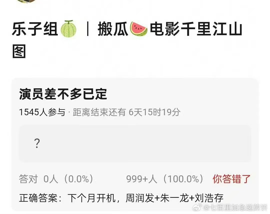 网传电影千里江山图阵容周润发朱一龙刘浩存千里江山图网传电影千里江山图主演阵容，期