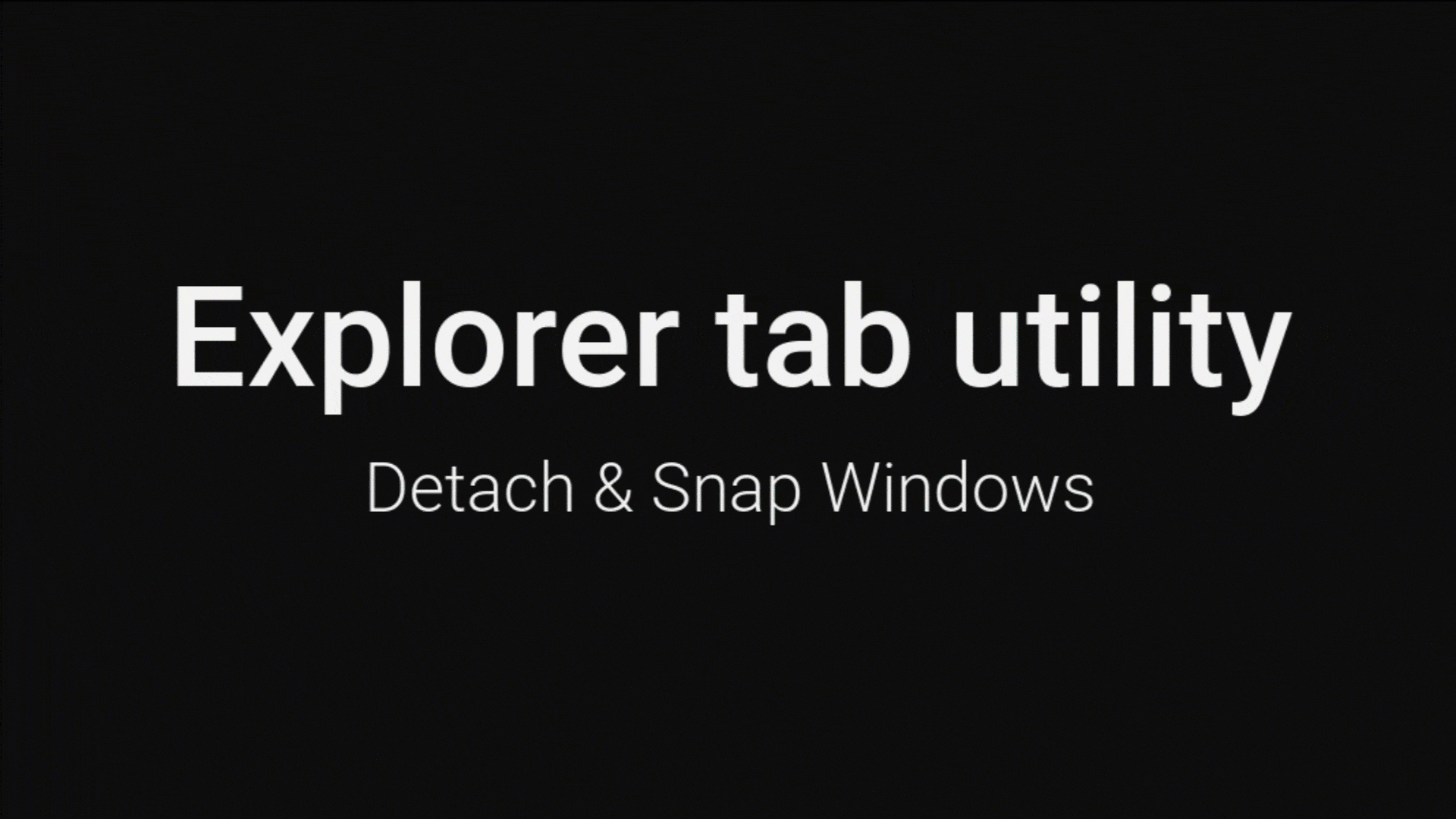 Windows 11 的文件资源管理器虽已支持标签页，但默认行为仍会在每次打开新