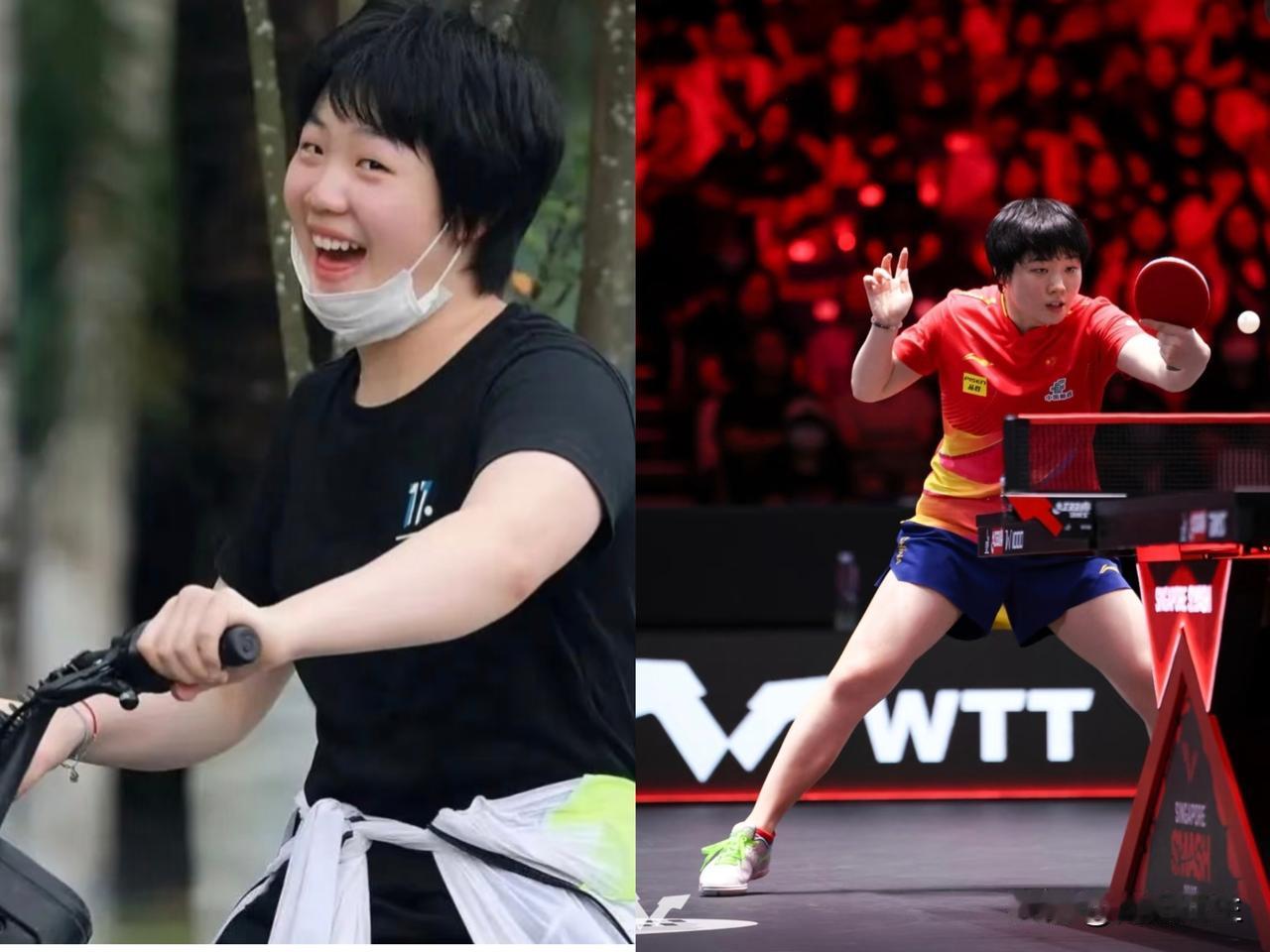 太意外了？
国乒女队新星蒯曼，
在本届成都世乒赛团体赛小组赛首战中，以3-0的完