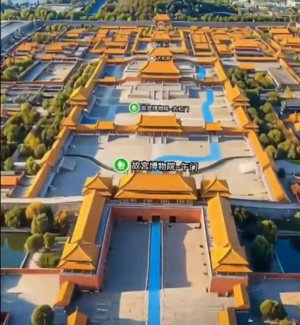 故宫600年首次开放空中视角模型首秀真的超出预期！能解锁的殿放待遇，以前可是皇帝
