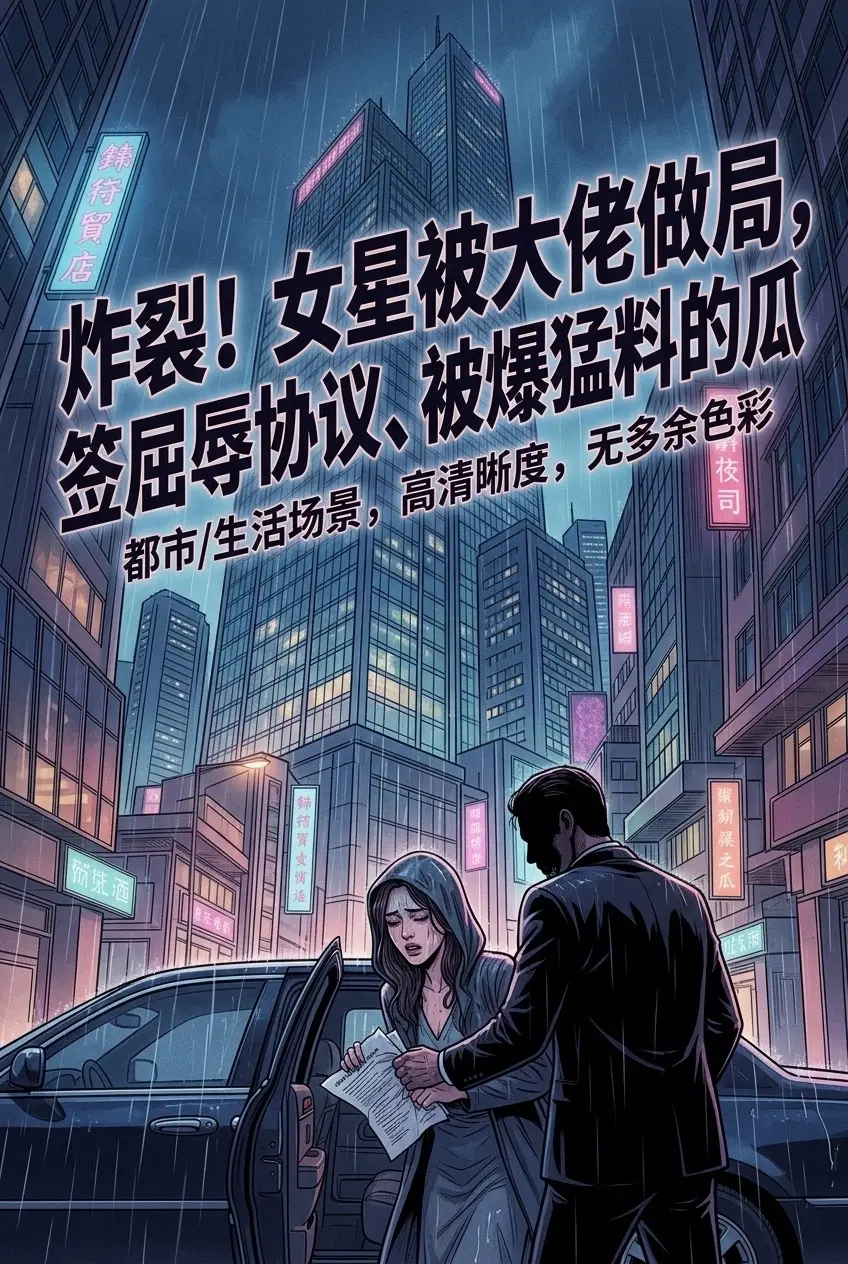 炸裂！女星被大佬做局，签屈辱协议、被爆猛。料的瓜