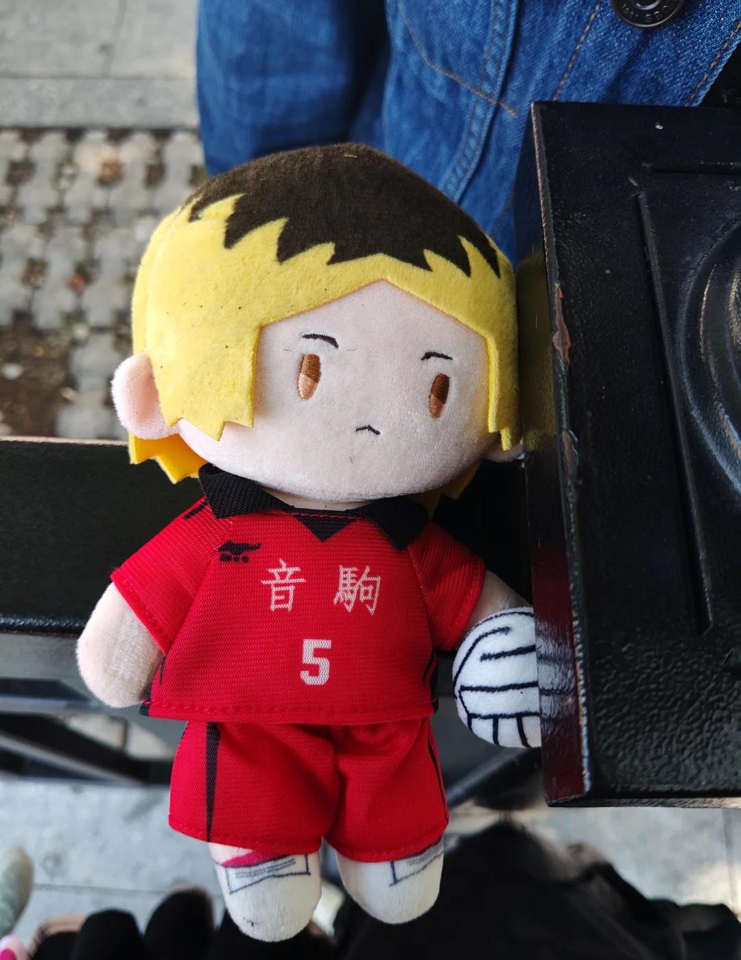 宝宝回家！！！在广州军体院公交车这捡到的！广州孤爪研磨排球少年 棉花娃娃 棉花娃