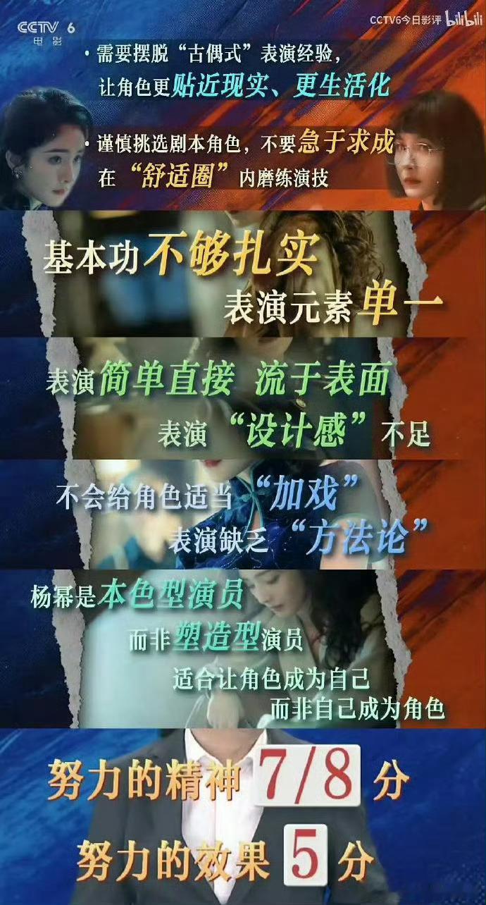 央视6台评杨幂、刘诗诗，来自影迷投稿。 ​​​