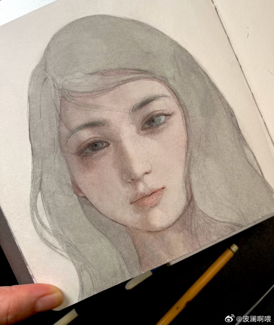 画了两个半小时[淡淡的] ​​​