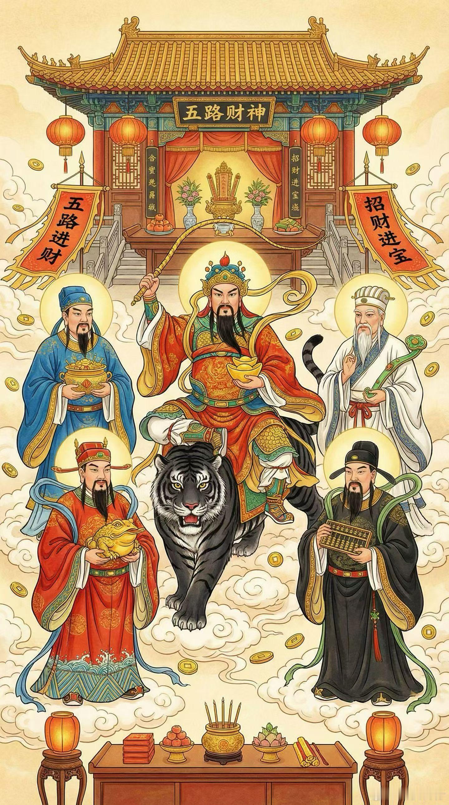 初五迎财神啦！